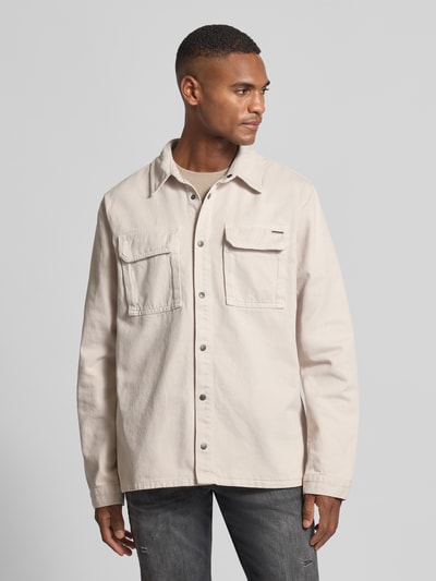 Antony Morato Regular fit jeansoverhemd met borstzakken Zand - 4