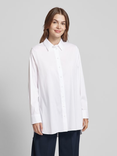 JOOP! Overhemdblouse met verlengd rugpand. Wit - 4