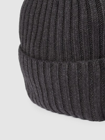 Jake*s Casual Beanie mit Ripp-Struktur Anthrazit 2