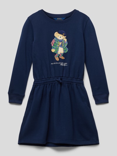 Polo Ralph Lauren Kids Mini-jurk met labelprint Marineblauw - 1