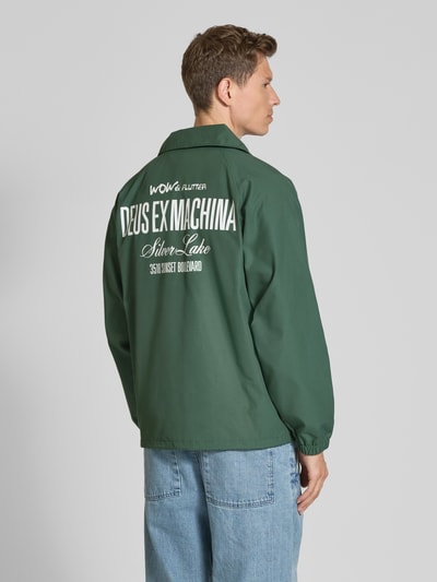 DEUS EX MACHINA Jack met reverskraag en steekzakken Olijfgroen - 5