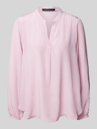 Luisa Cerano Relaxed Fit Bluse mit Tunikakragen Hellrosa 2