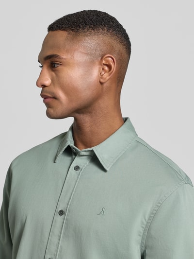 Armedangels Relaxed fit vrijetijdsoverhemd van biologische katoenmix, model 'GIAALO' Lichtgroen - 3