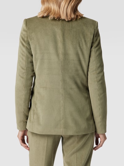 Jake*s Collection Blazer van corduroy Donkergroen - 5