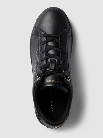 Tommy Hilfiger Sneaker aus echtem Leder mit Label-Prägung Modell 'SIGNATURE' Black 5