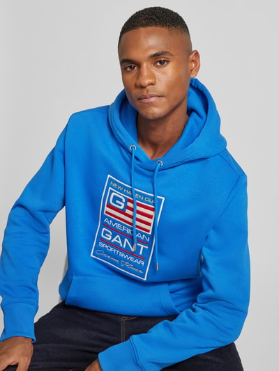 Gant Hoodie mit Label-Print Royal 3