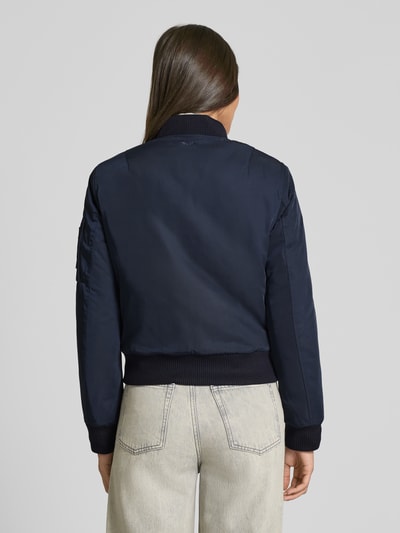 Original Bombers Bomberjack met labelpatch Marineblauw - 5