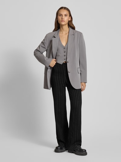 Pieces Regular fit wijde broek met viscose, model 'JIANNAH' Zwart - 1