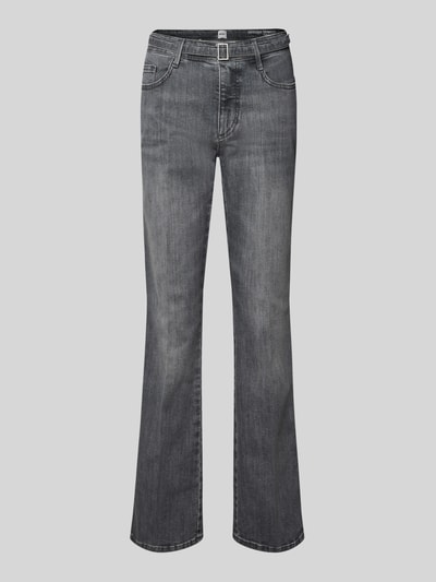Brax Flared fit jeans met tailleband, model 'Mary' Zilver - 2