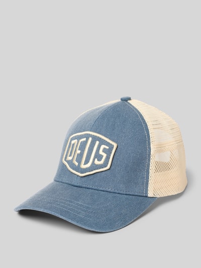 DEUS EX MACHINA Trucker-pet met labelpatch Rookblauw - 1