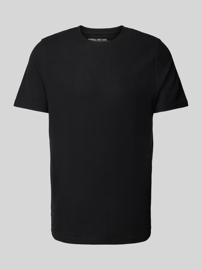 MCNEAL T-Shirt mit geripptem Rundhalsausschnitt Black 2