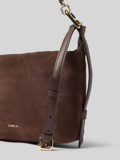 FURLA Hobo Bag mit Reißverschluss Modell 'TONIE' Dunkelbraun 2