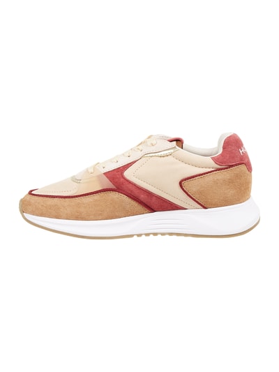 HOFF Sneakers van leer en textiel, model 'Jordaan' Beige - 4