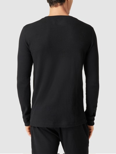 Polo Ralph Lauren Underwear Longsleeve mit Strukturmuster Modell 'WAFFLE' Black 5