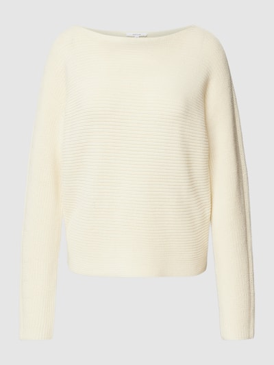 OPUS Gebreide pullover met ronde hals, model 'Perlufa' Offwhite - 2