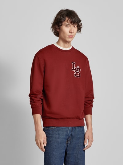 Levi's® Sweatshirt met labelpatches Bordeaux - 4