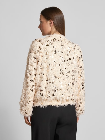 Emily Van den Bergh Blouson mit Paillettenbesatz Offwhite 5