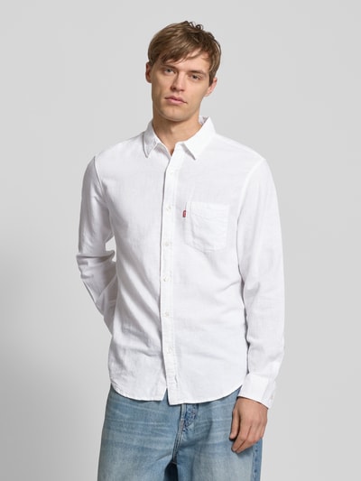 Levi's® Regular Fit Freizeithemd mit Kentkragen Modell 'SUNSET' Weiss 4