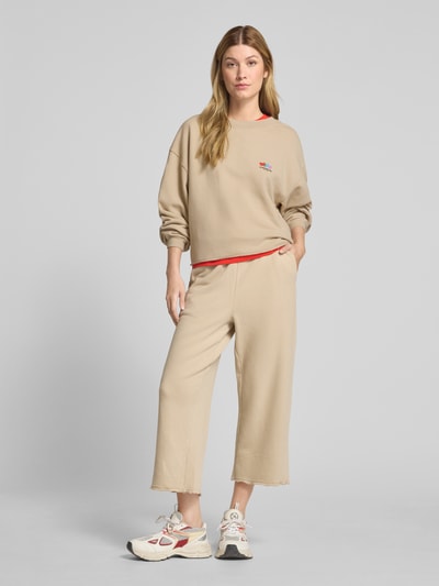 American Vintage Sweatpants mit elastischem Bund Modell 'ATUBAY' Beige 1