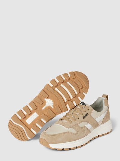 JOOP! SHOES Sneaker aus Leder-Mix mit Label-Details Beige 3