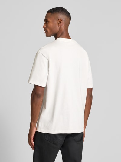 HUGO Relaxed Fit T-Shirt aus reiner Baumwolle Modell 'DAPOLINO' Offwhite 5