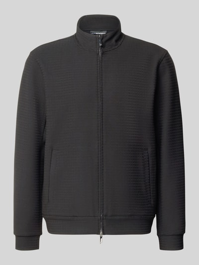 Emporio Armani Sweatjacke mit Stehkragen und Zweiwege-Reißverschluss Black 2