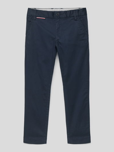 Tommy Hilfiger Teens Chino met stretch Marineblauw - 1