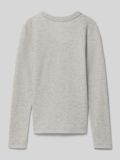 Jack & Jones Longsleeve mit Strukturmuster Modell 'BLUHARRY' Mittelgrau Melange 3