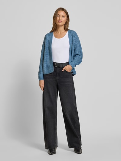 Zero Strickjacke aus Grobstrick Hellblau 1