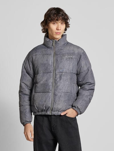 KARL KANI Steppjacke mit Label-Stitching Anthrazit 4