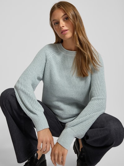 Tom Tailor Denim Sweter z dzianiny kroju regular fit z mieszanki bawełny
 Trzcinowy 3