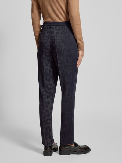 Marc Cain Feminine fit stoffen broek met persplooien Zwart - 5