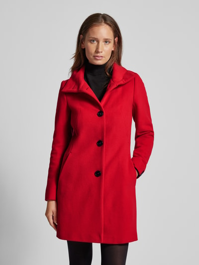 Milo Coats Mantel mit Stehkragen Modell 'Babette' Rot 4