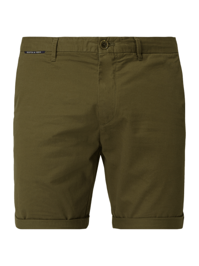 Scotch & Soda Spodnie chinosy z wpuszczanymi kieszeniami w stylu francuskim  Khaki 2