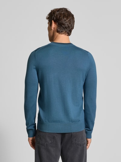 Paul Smith Regular Fit Strickpullover aus reiner Wolle Blau 5