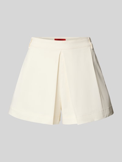 Produktfoto, cremefarbene Regular Fit Bermuda aus Baumwoll-Mix Modell 'MAESTRO' von MAX&Co., glatte Textur, Damen Bermuda