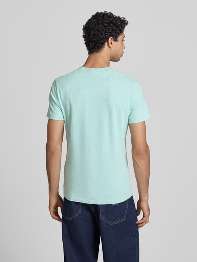 Superdry Regular Fit T-Shirt mit Logo-Stitching Mint Melange 5
