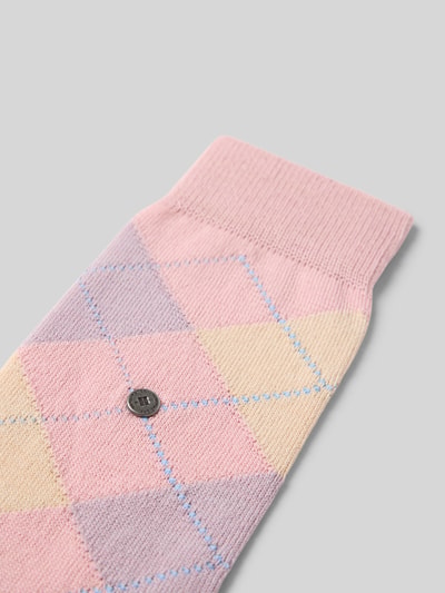 Burlington Socken mit Logo-Detail Modell 'Marylebone' Rosa 2