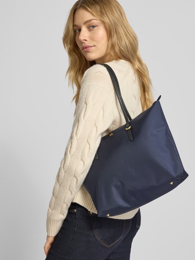 Lauren Ralph Lauren Tote bag met labelapplicatie, model 'KEATON' Donkerblauw - 1
