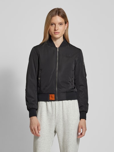 Original Bombers Bomberjack met labelstitching Zwart - 4