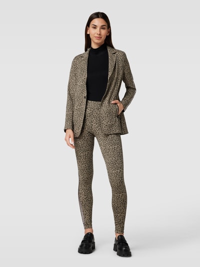 Sportalm Blazer mit Animal-Print Sand 1