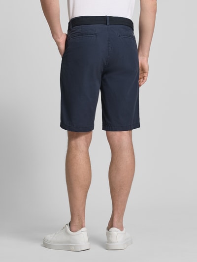 Petrol Regular Fit Chino Shorts mit Gürtel und Eingrifftaschen Marine 5
