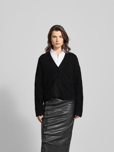 Filippa K Strickjacke mit Knopfleiste Black 4