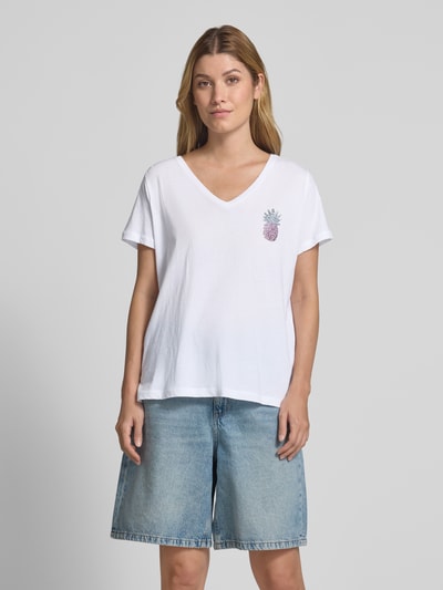 Milano Italy Regular fit T-shirt van puur katoen Wit - 4