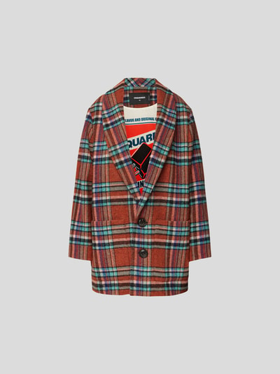 Dsquared2 Oversized Blazer mit Tartan-Karo Hellblau 2