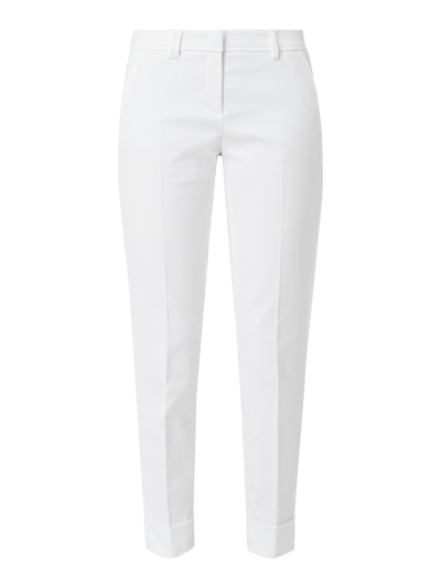 SEDUCTIVE Stoffen broek met geweven structuur  Wit - 2