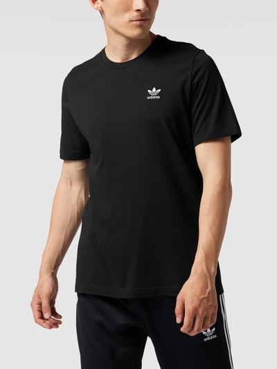 adidas Originals T-Shirt mit Logo-Stickerei Black 4