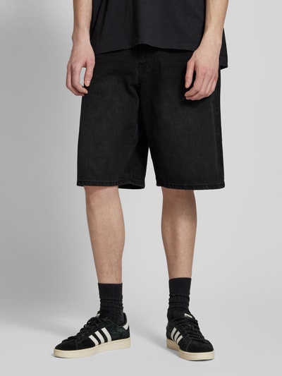 REVIEW Baggy Fit Jeansshorts im 5-Pocket-Design Black 4