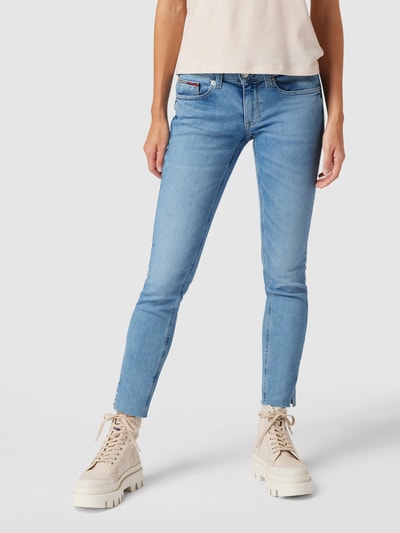 Tommy Jeans Skinny Fit Jeans mit ausgefransten Abschlüssen Modell 'Sophie' Jeansblau 4