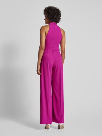 Mango Jumpsuit mit Neckholder Modell 'JULIA2' Fuchsia 5